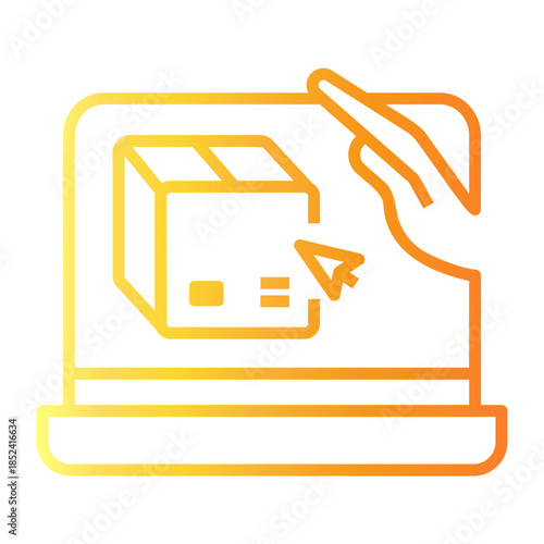 product advertising Line Gradient Icon