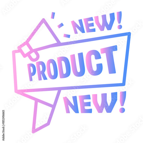 product advertising Line Gradient Icon