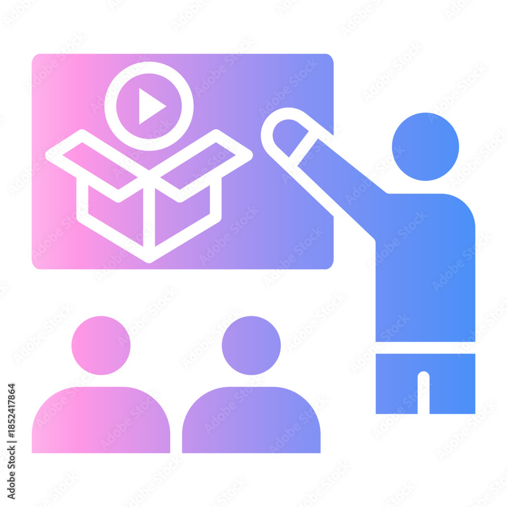 Fototapeta premium product advertising Gradient icon