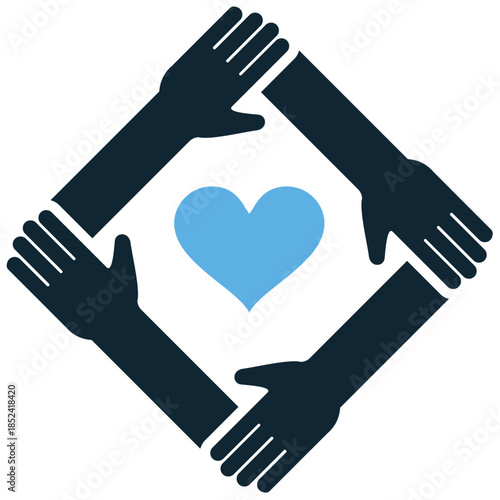 Belonging community icon vector for social inclusion and identity. Ideal for symbolizing acceptance, unity, membership, and welcoming groups.