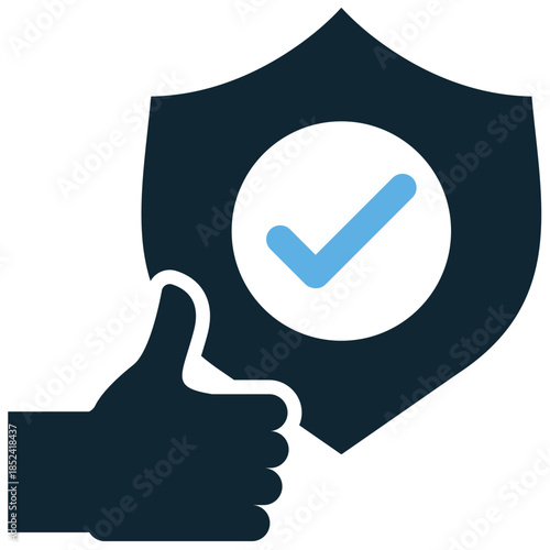 Trust icon vector for business and relationship building. Ideal for symbolizing reliability, security, partnership, and confidence deals.