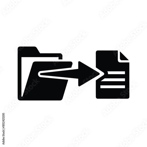 File transfer icon representing data exchange