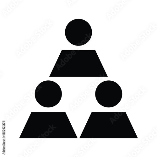 Hierarchical team structure illustration