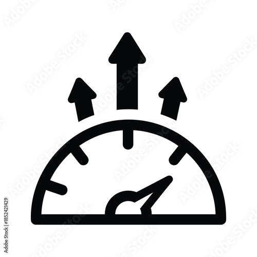 Speedometer icon indicating high speed