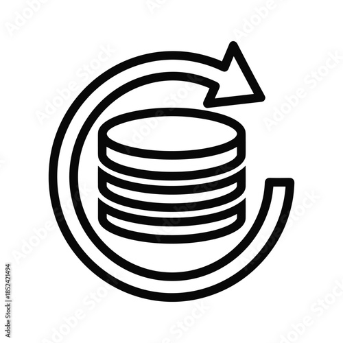 Data refresh icon representing update and reload