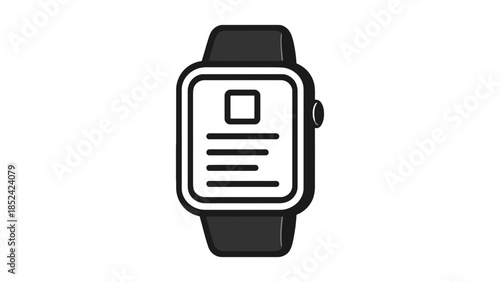 Modern smart watch displaying digital information, a symbol of connectivity and technology