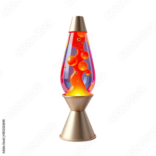 Lava lamp light show home decor visual art indoor setting close-up retro aesthetic