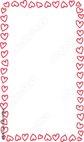 Valentine Frames and Borders with Hearts and Bows