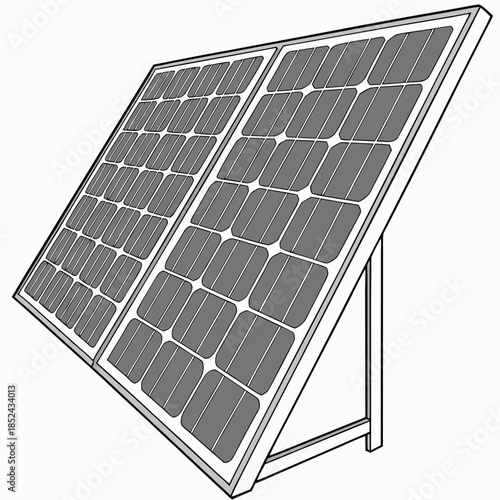 Precision aligned photovoltaic solar panel renewable energy