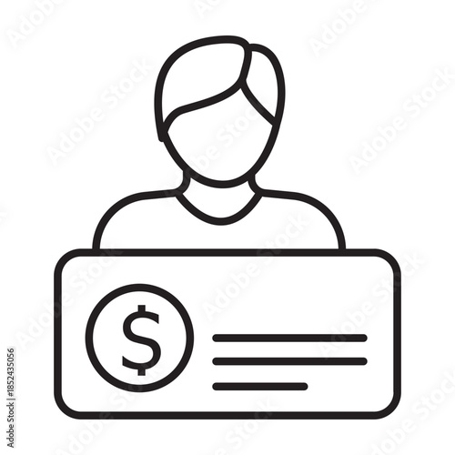 User Financial Identity Icon