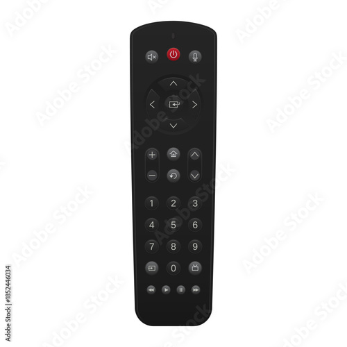 Television TV Remote Control. Editable EPS 10 vector illustration isolated on white background.