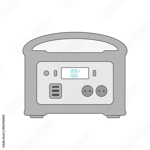 illustration of portable power station