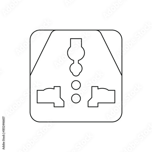 electrical outlet vector illustration