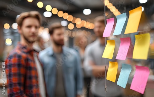 Team Strategy Session Blur - Blurred background of a brainstorming session among team members. High quality. High quality. High quality