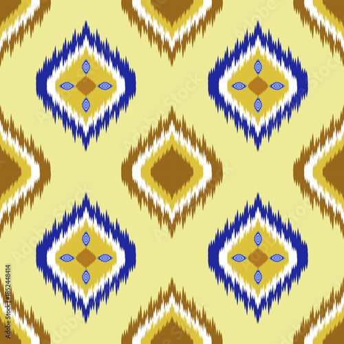 seamless Irate pattern with flowers