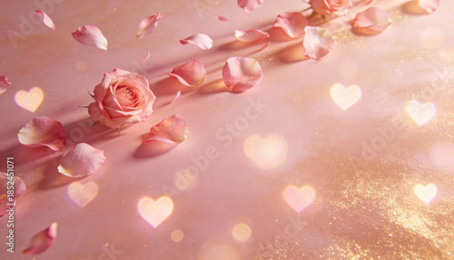 pink rose petals