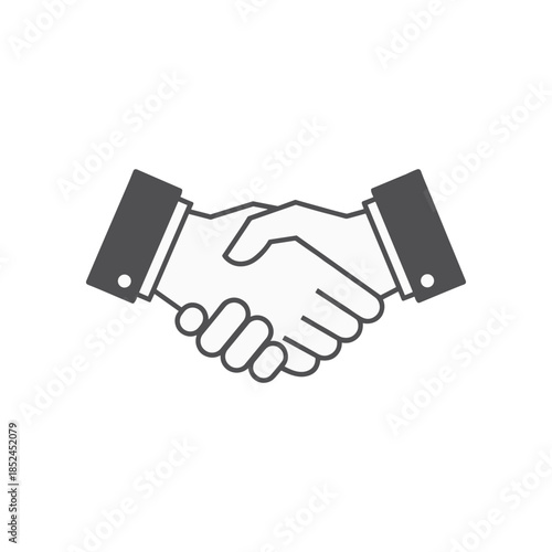 Handshake Symbolizing Agreement and Partnership in Business Deal.