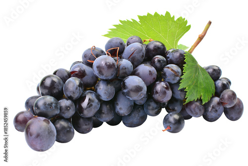 Bunch of grapes isolated on white background