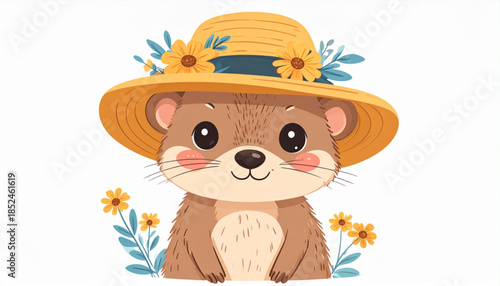 Cute Animal Character with Accessory