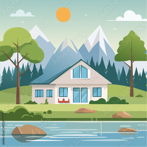 3d render of a modern interior