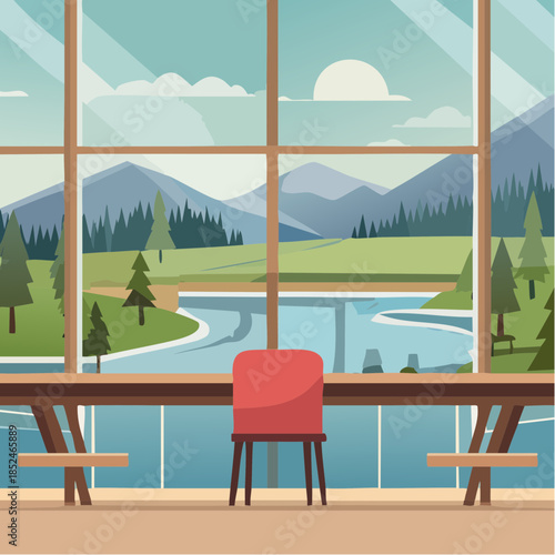 3d render of a modern interior