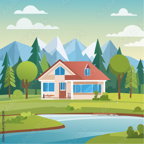 3d render of a modern interior