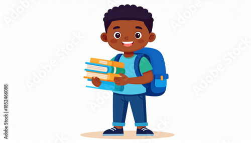 Back-to-School Character Illustration