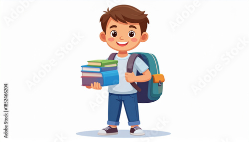 Back-to-School Character Illustration