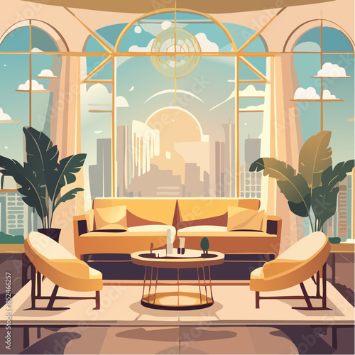 3d render of a modern interior