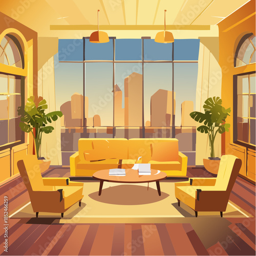 3d render of a modern interior