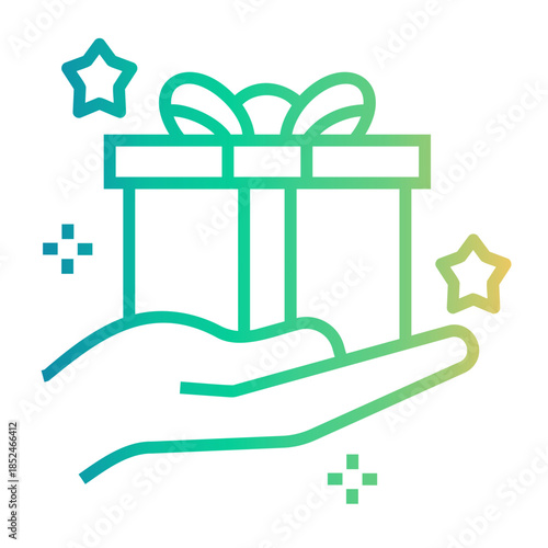 sponsored Line Gradient Icon