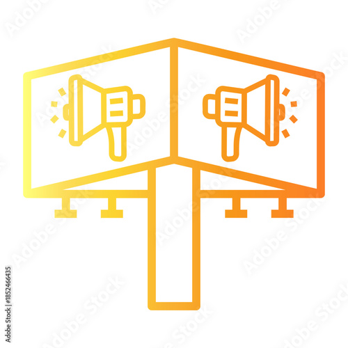 sponsored Line Gradient Icon