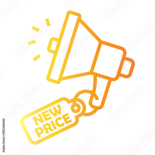 sponsored Line Gradient Icon