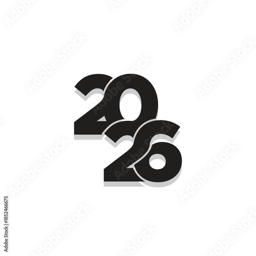 2026 design for new year logo vector