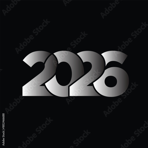 2026 design for new year logo vector