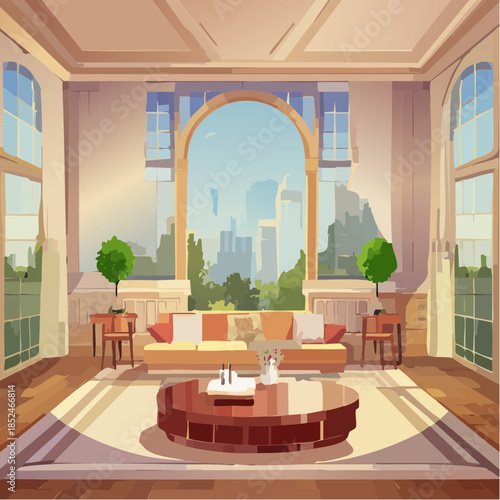 3d render of a modern interior