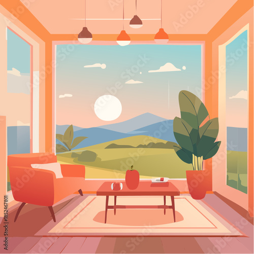 interior of a modern living room