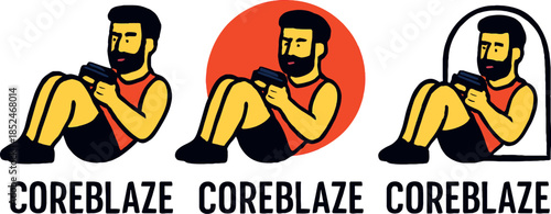 Three Men Playing Games on Mobile Devices in Casual Setting