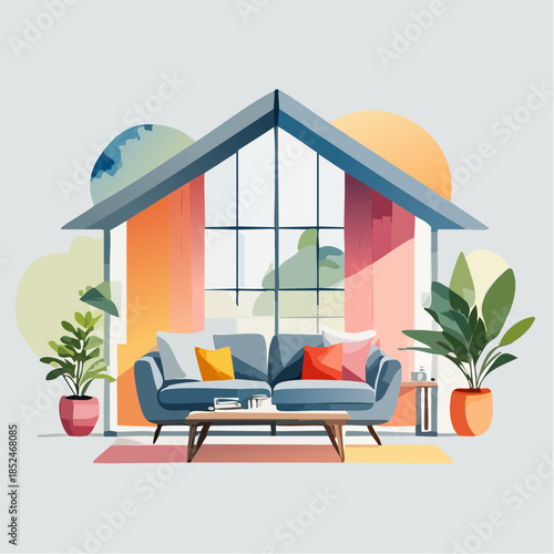 interior of a modern living room