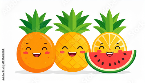 Summer Fruit Character Set