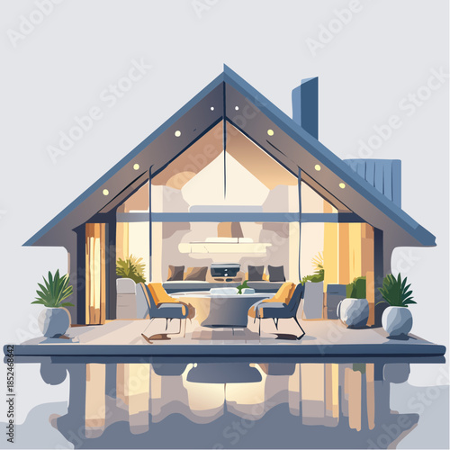 interior of a modern living room