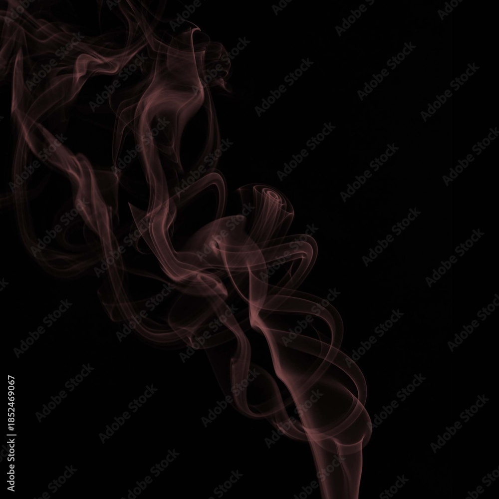 Obraz premium Flowing Red Smoke Effect Abstract Background