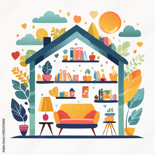 modern office building in night