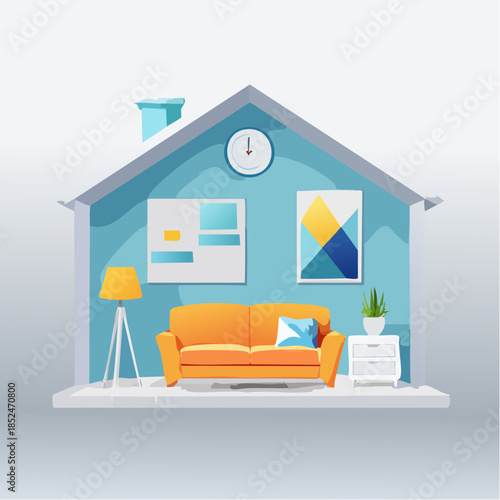 modern office building in night