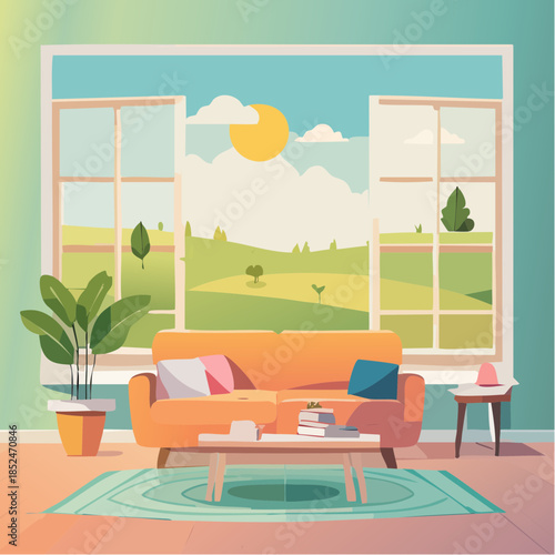 modern office building in night