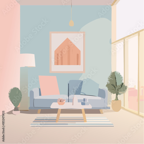 modern office building in night