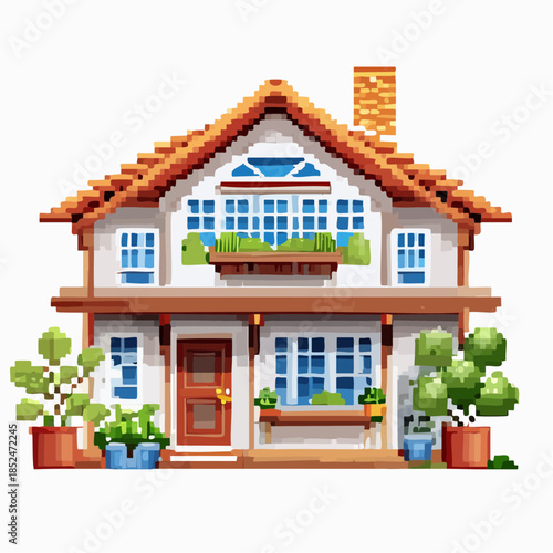 Illustration of Morden house 