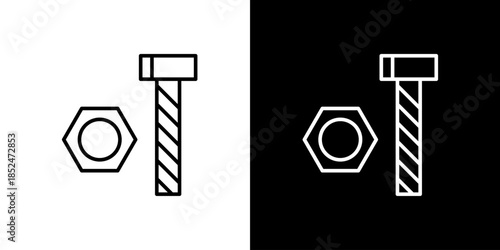 Bolt and Nut Icons A Versatile Tool for Design and Engineering Projects