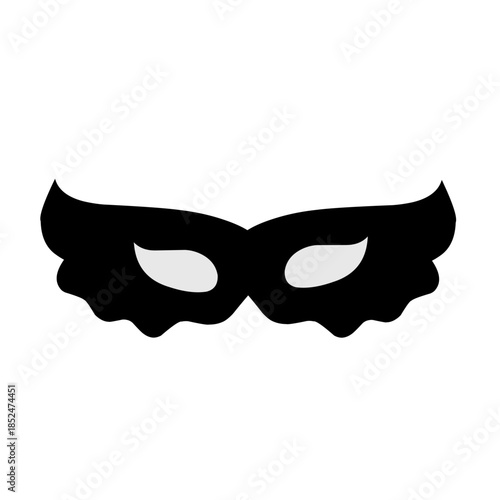 Superhero mask silhouette vector