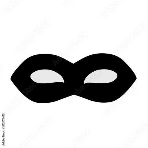 Superhero mask silhouette vector